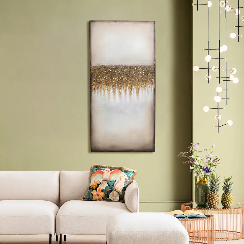 Acrylschilderij Abstract Fields 200x100cm