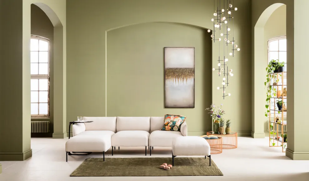 Acrylschilderij Abstract Fields 200x100cm