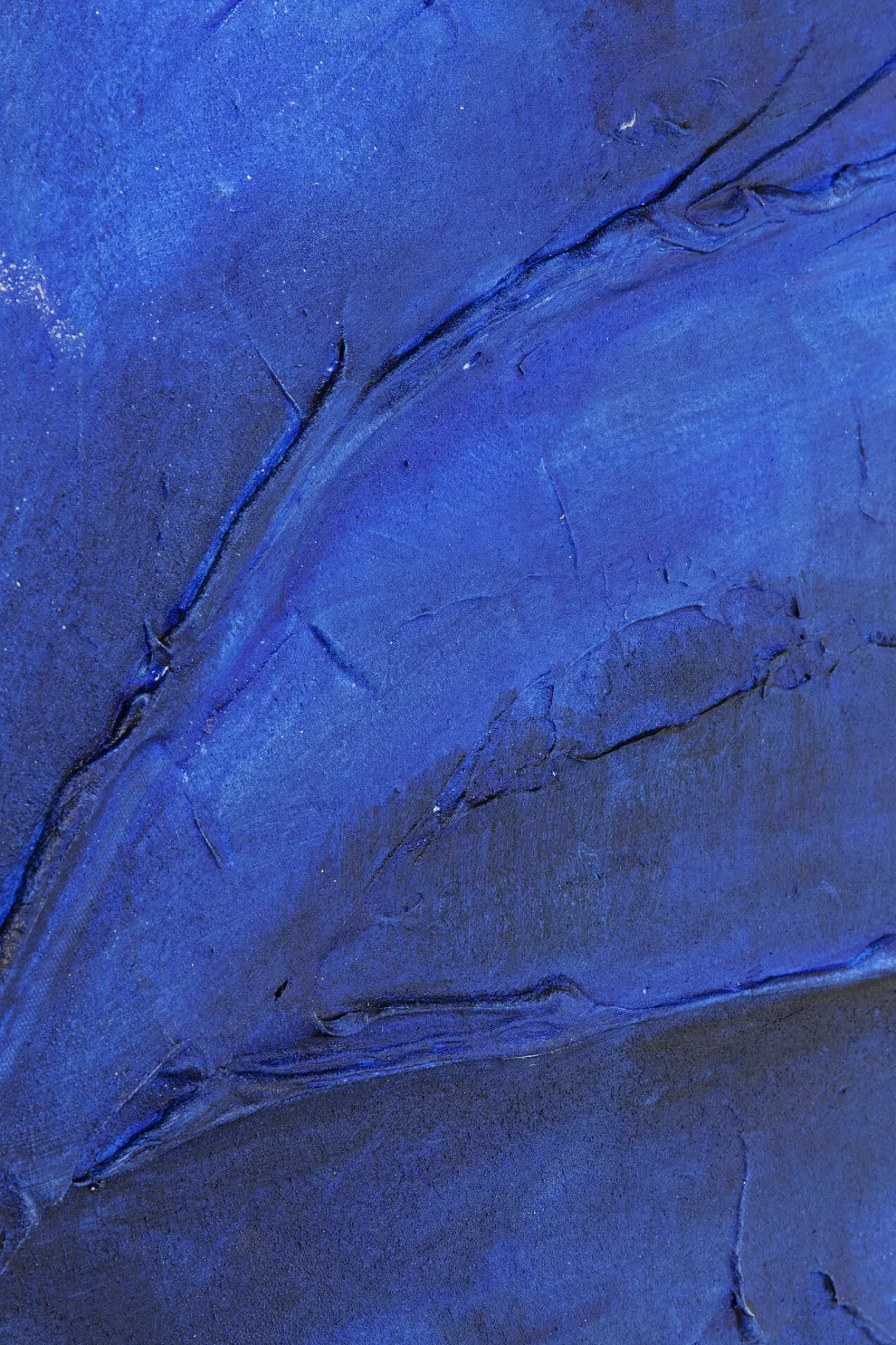 Acrylschilderij Abstract Deep Blauw 155x155cm