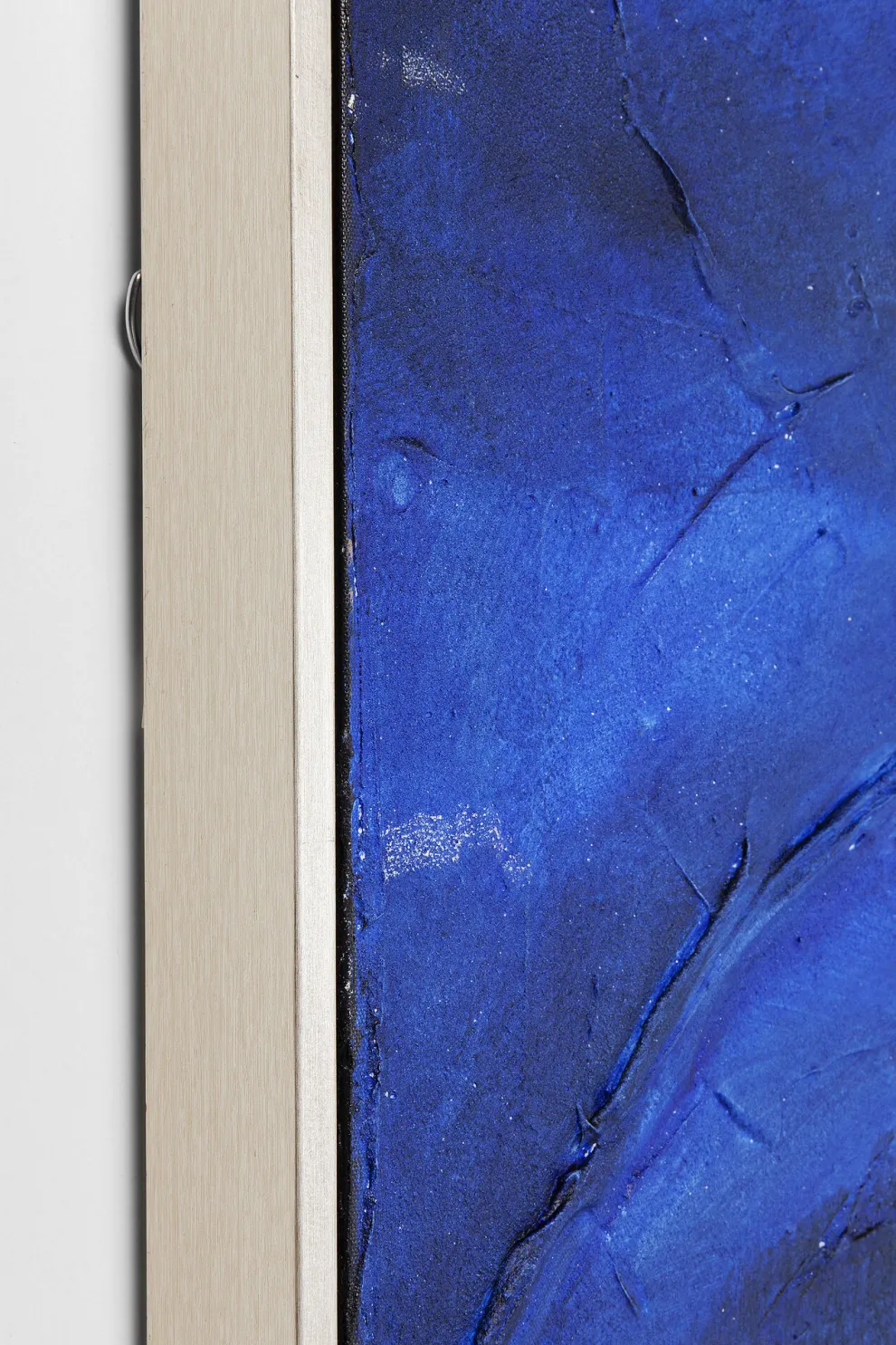 Acrylschilderij Abstract Deep Blauw 155x155cm