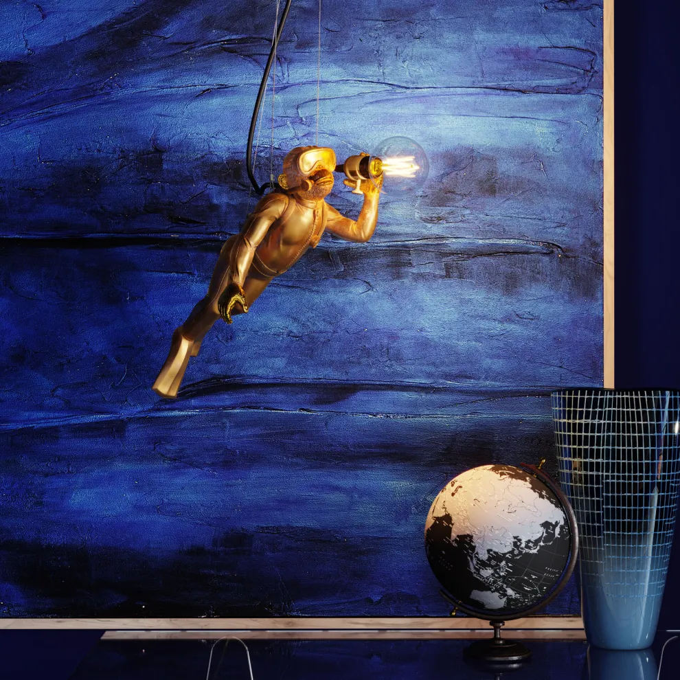 Acrylschilderij Abstract Deep Blauw 155x155cm