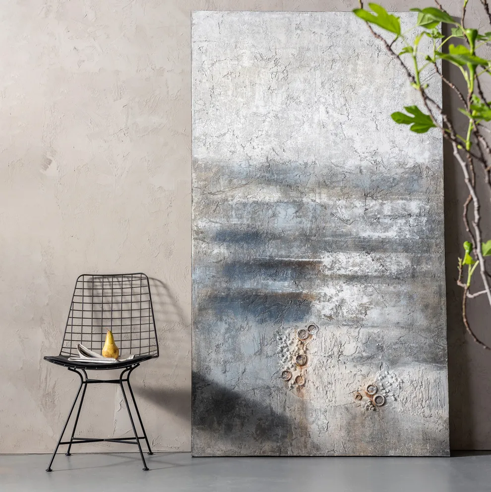 Acrylschilderij Abstract Into The Night 210x120cm