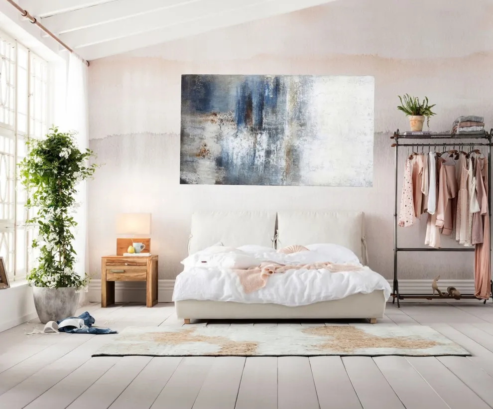 Acrylschilderij Abstract Into The Night 210x120cm