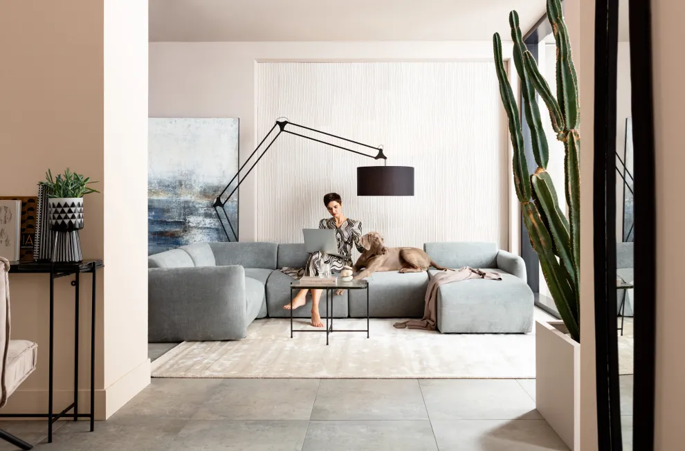 Acrylschilderij Abstract Into The Night 210x120cm