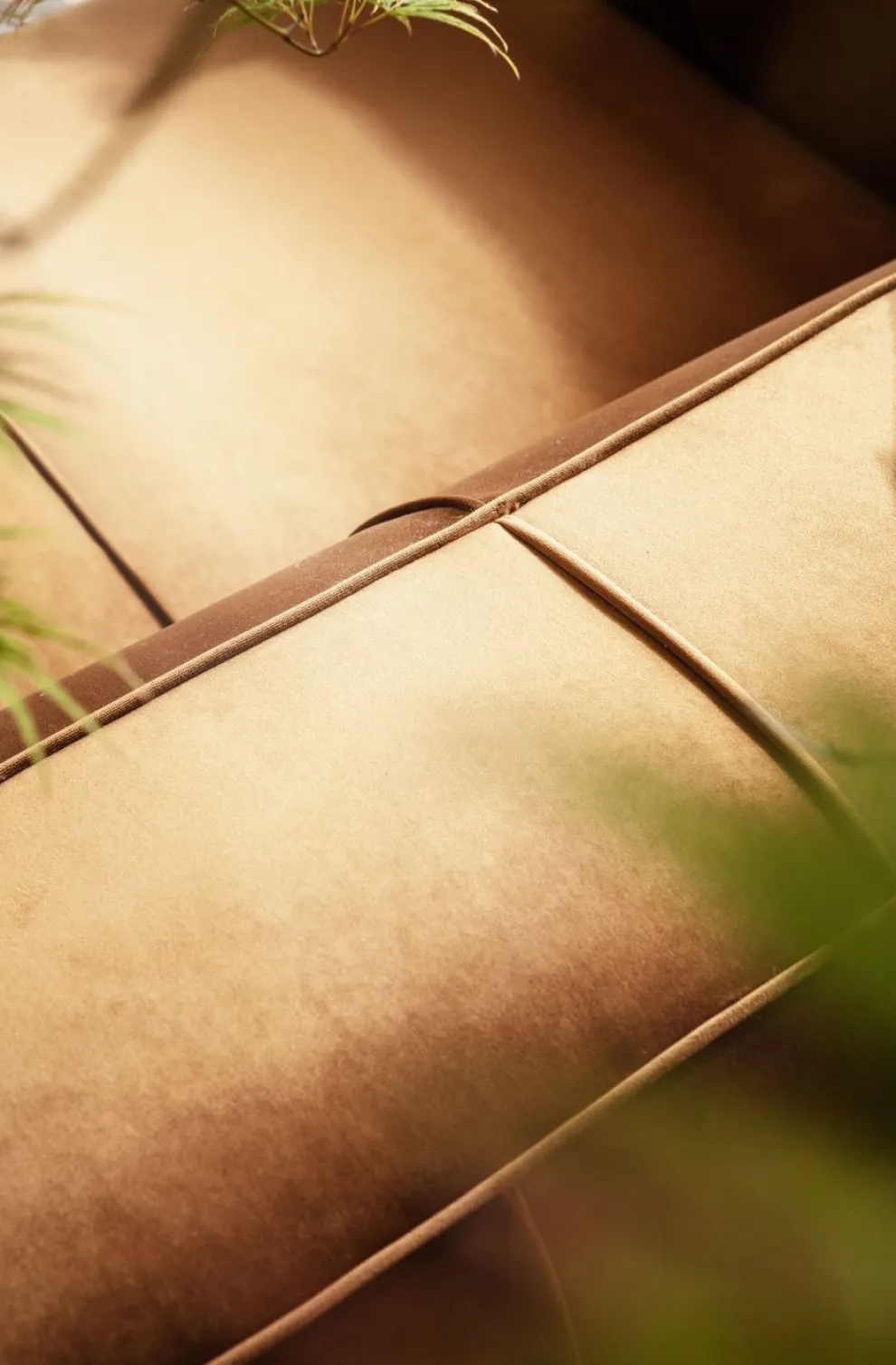 Bank Cubetto 3-Zits Fluweel Bruin