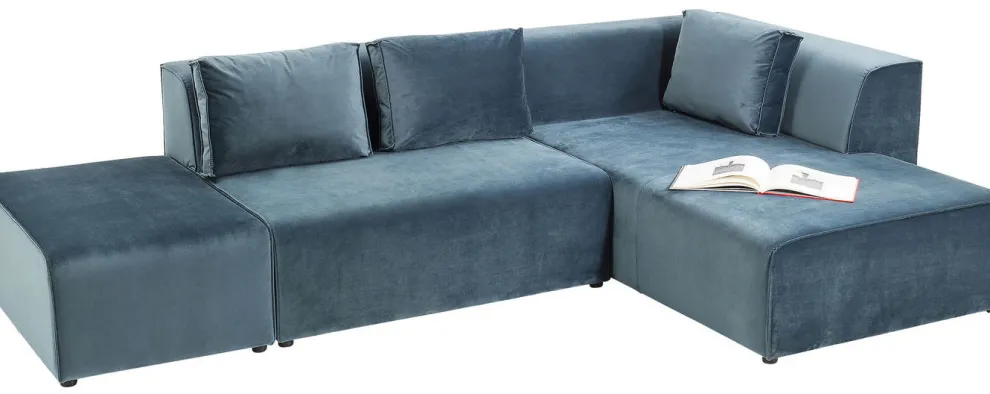 Bank Infinity Fluweel Oceaan Rechts