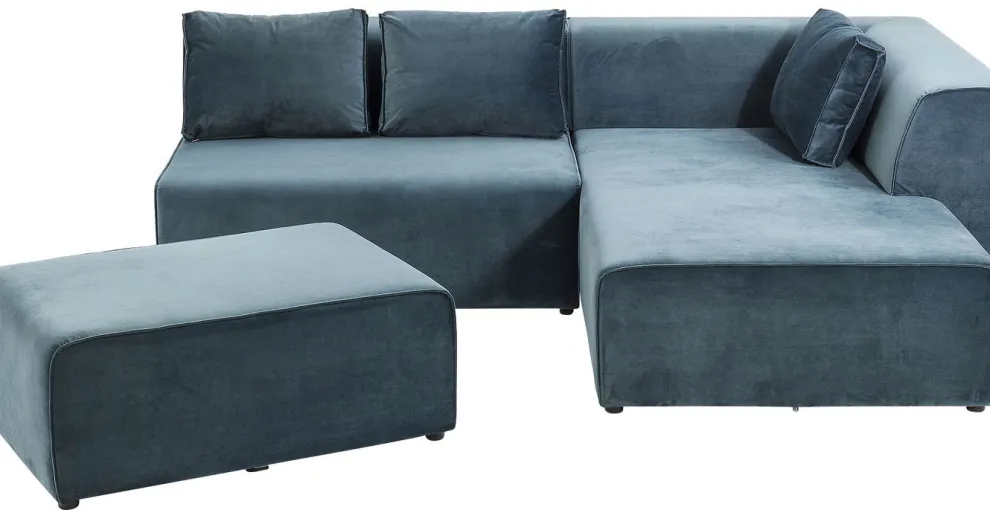 Bank Infinity Fluweel Oceaan Rechts