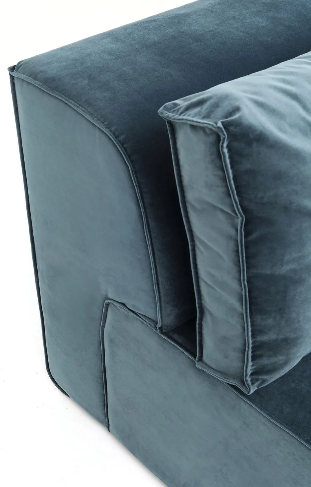 Bank Infinity Fluweel Oceaan Rechts