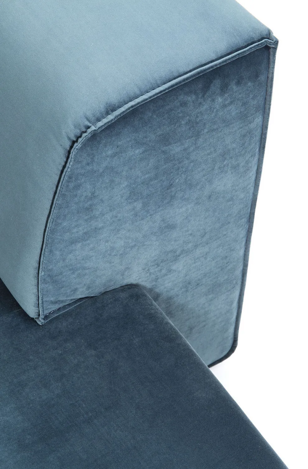 Bank Infinity Fluweel Oceaan Rechts