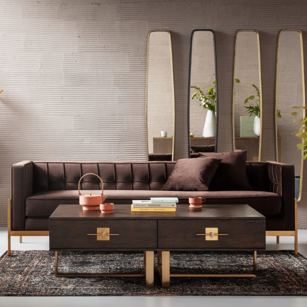 Bank Loft 3-Zits Bruin