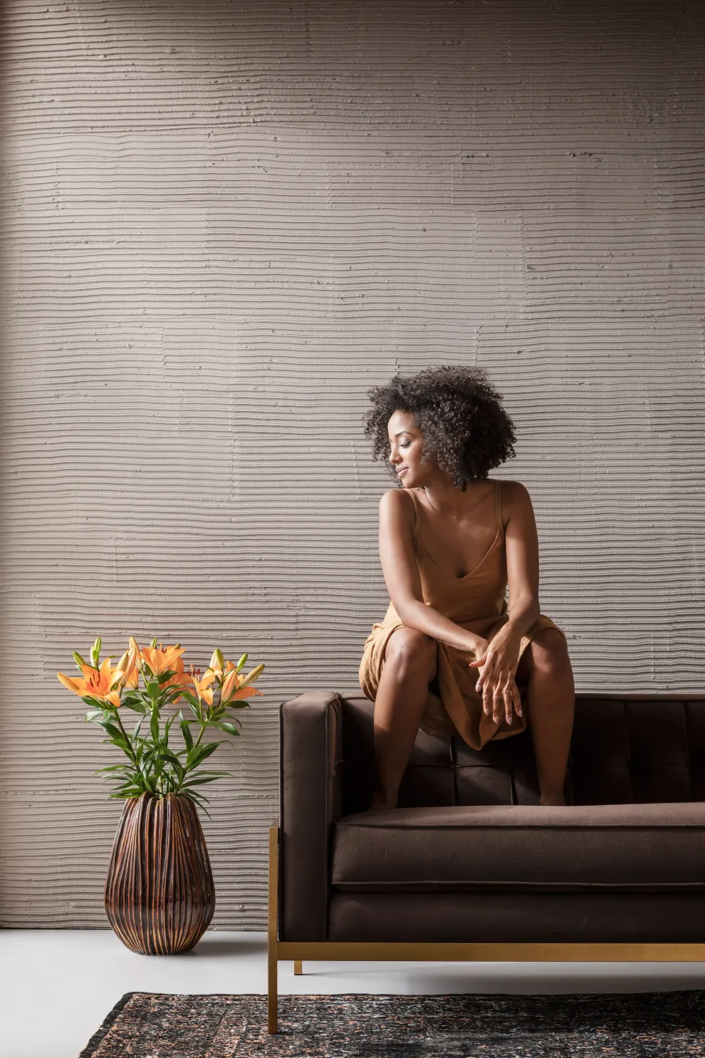 Bank Loft 3-Zits Bruin