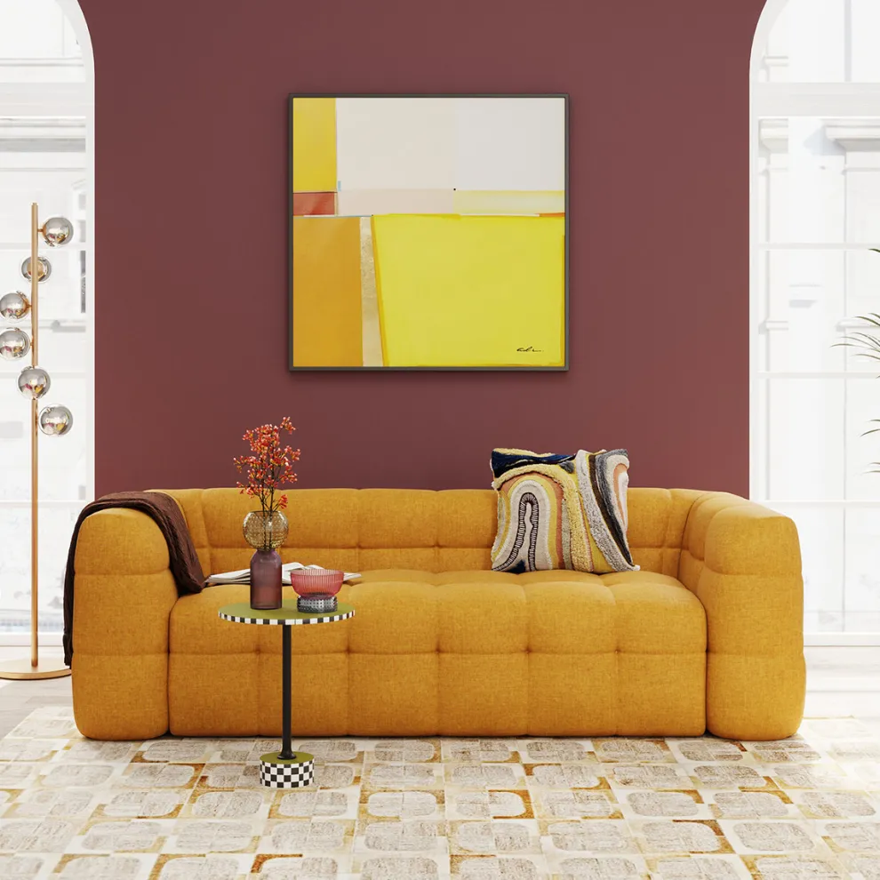 Bank 3-zits Salamanca Yellow 240cm