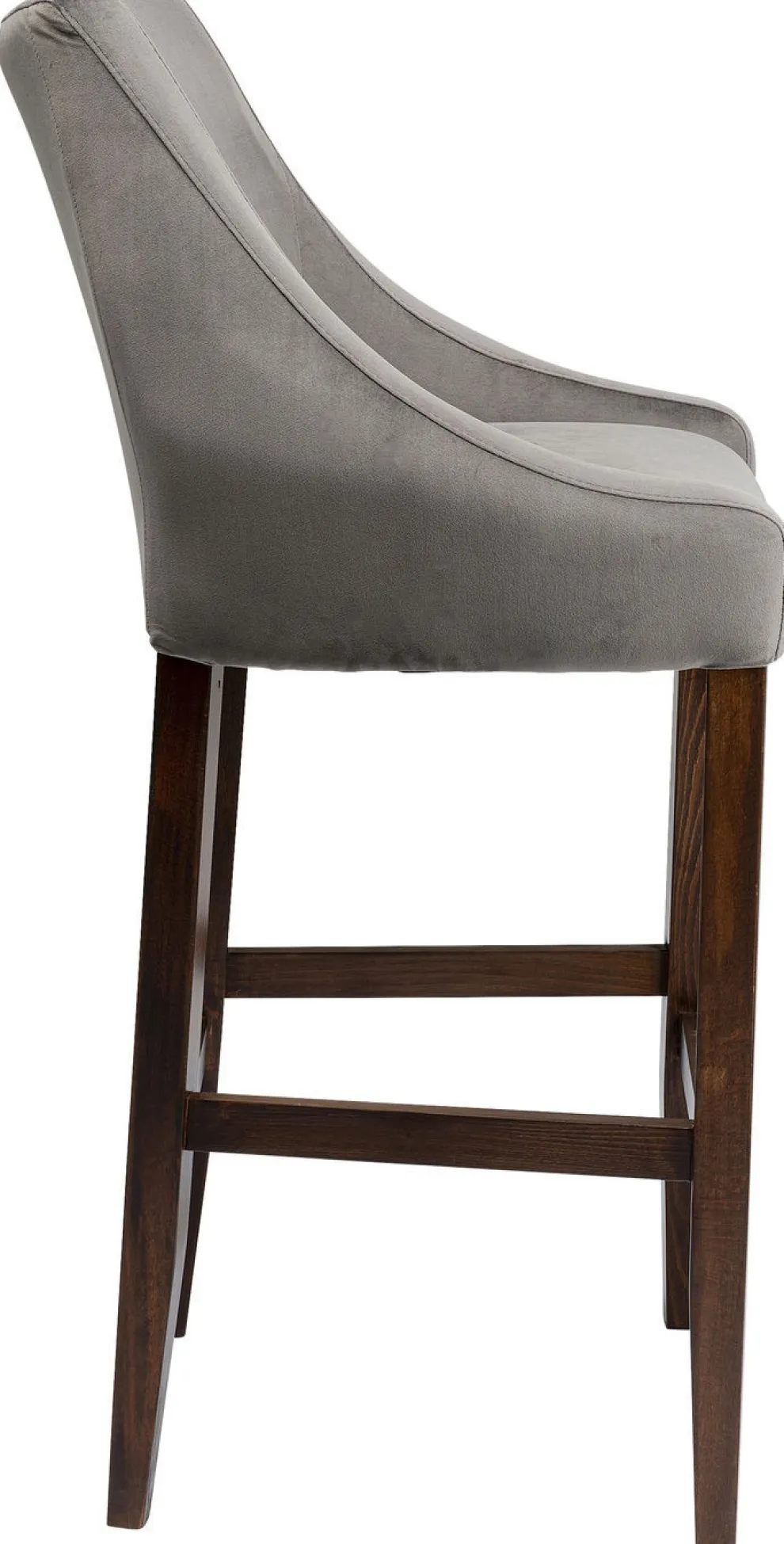 Barkruk Mode Fluweel Grijs