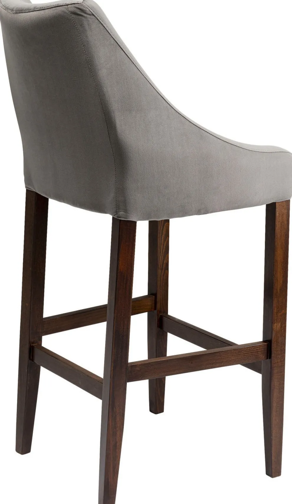 Barkruk Mode Fluweel Grijs