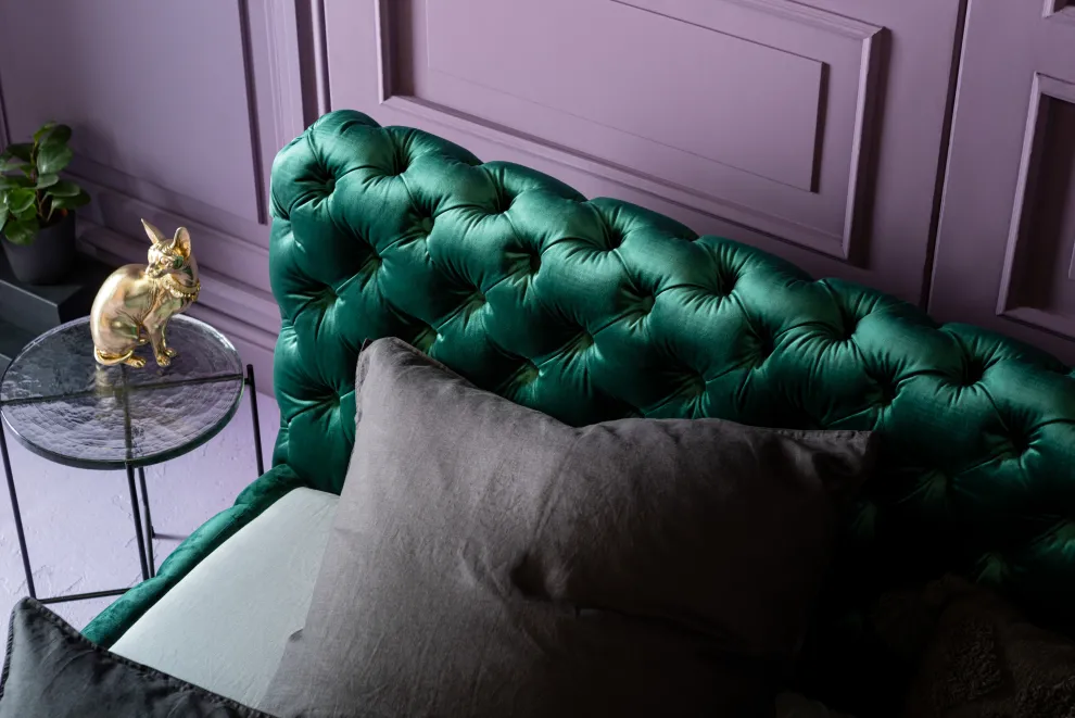 Bed Desire Fluweel Groen 160x200cm