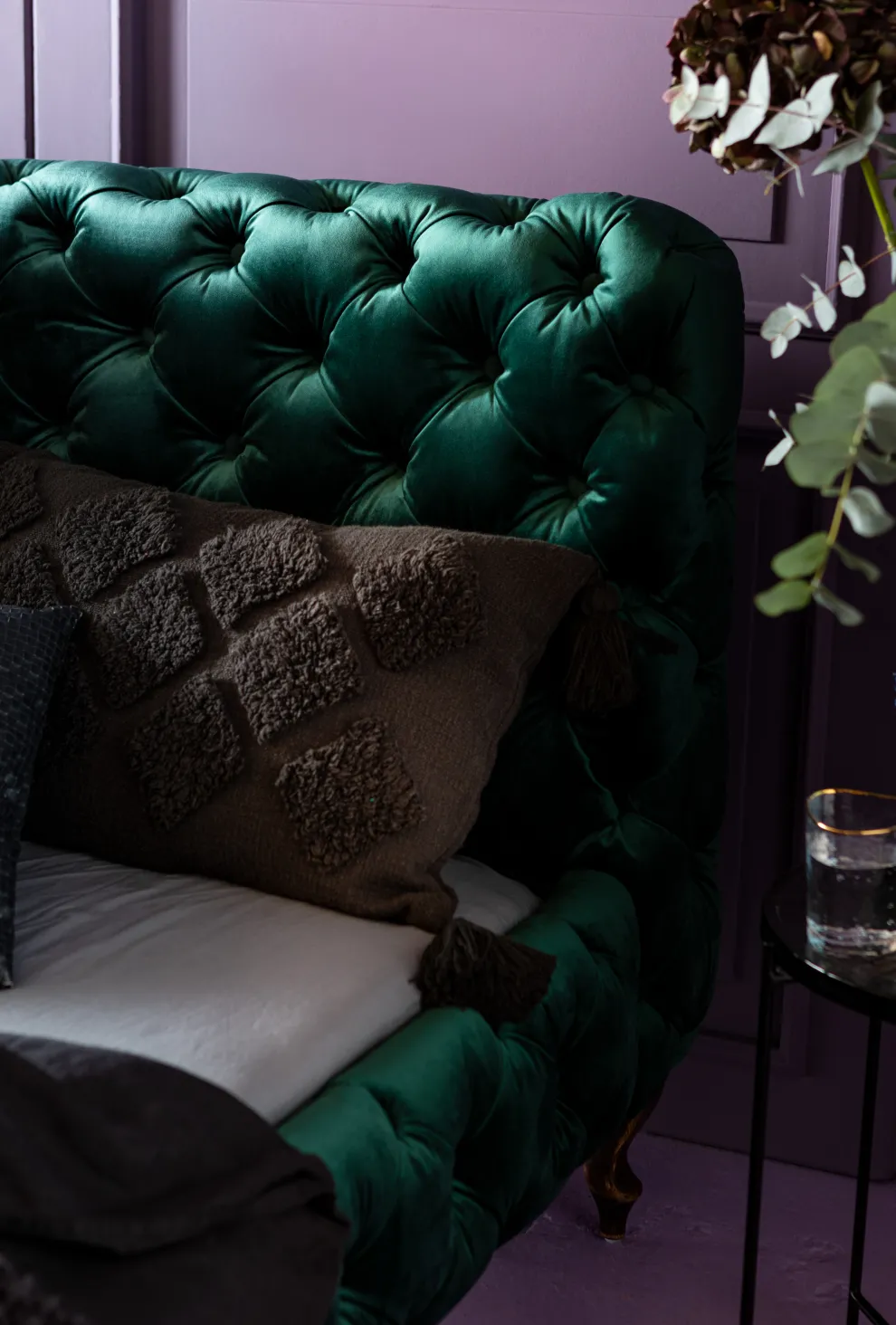 Bed Desire Fluweel Groen 160x200cm