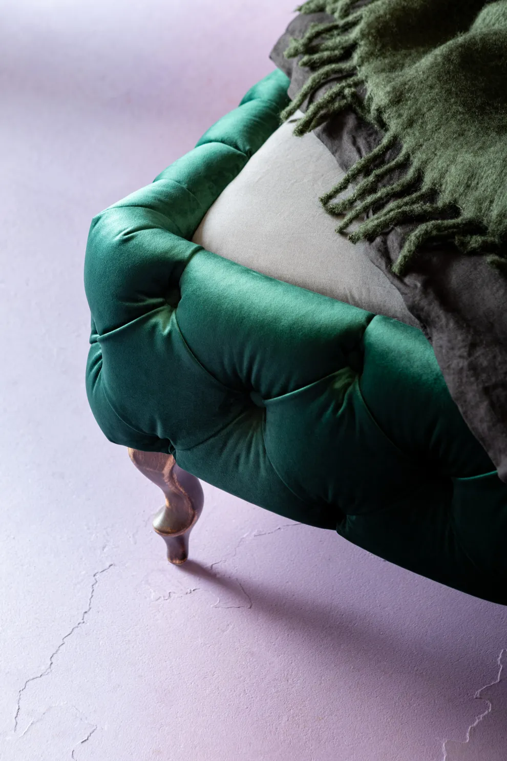 Bed Desire Fluweel Groen 160x200cm