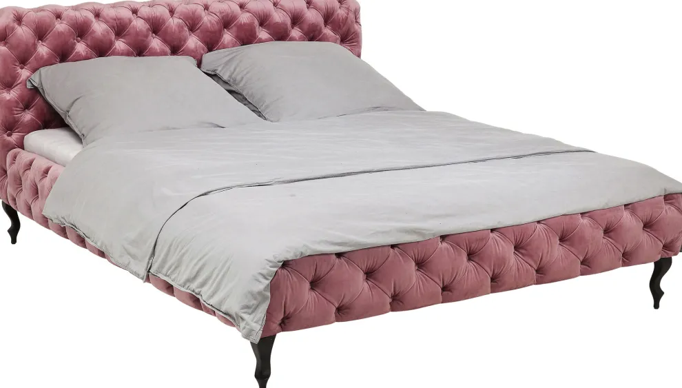 Bed Desire Fluweel Roze 180x200cm