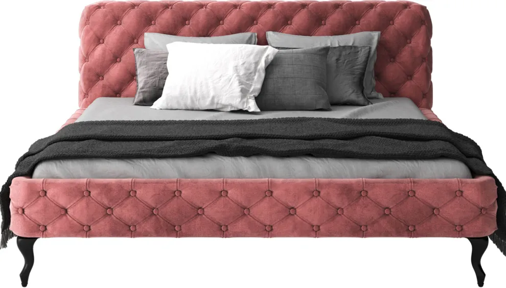 Bed Desire Fluweel Roze 180x200cm
