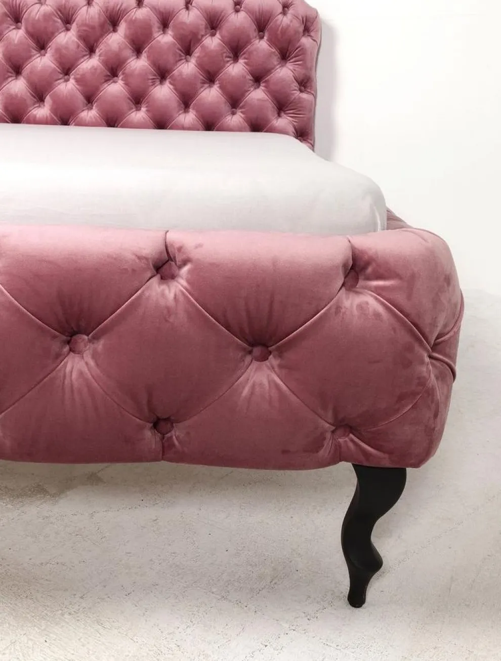 Bed Desire Fluweel Roze 160x200cm