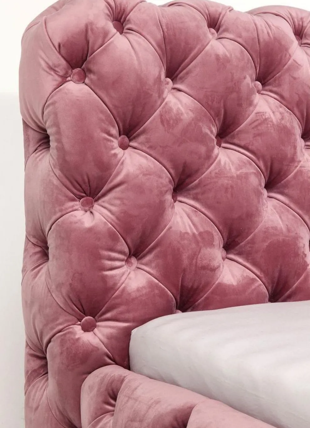 Bed Desire Fluweel Roze 160x200cm