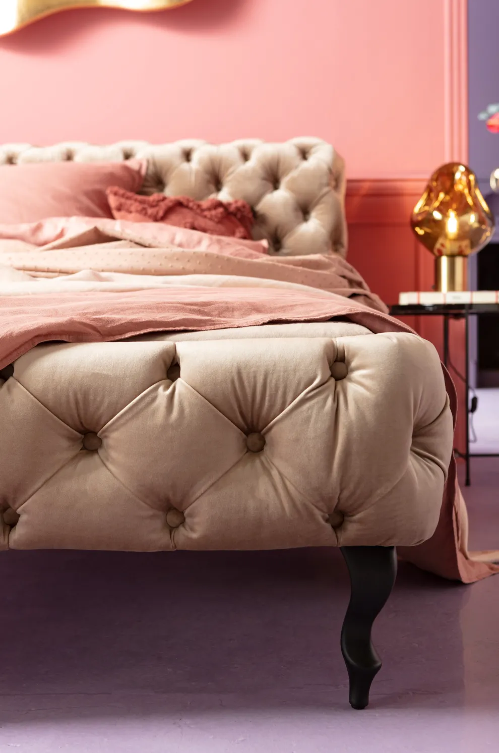 Bed Desire Fluweel Ecru 160x200cm