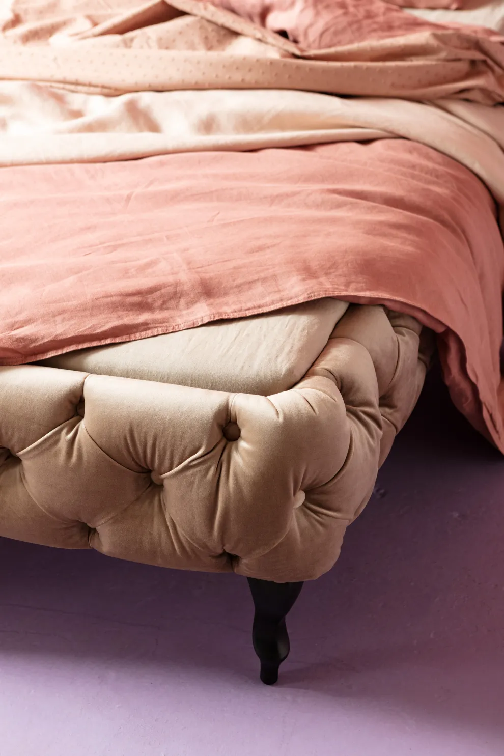 Bed Desire Fluweel Ecru 160x200cm