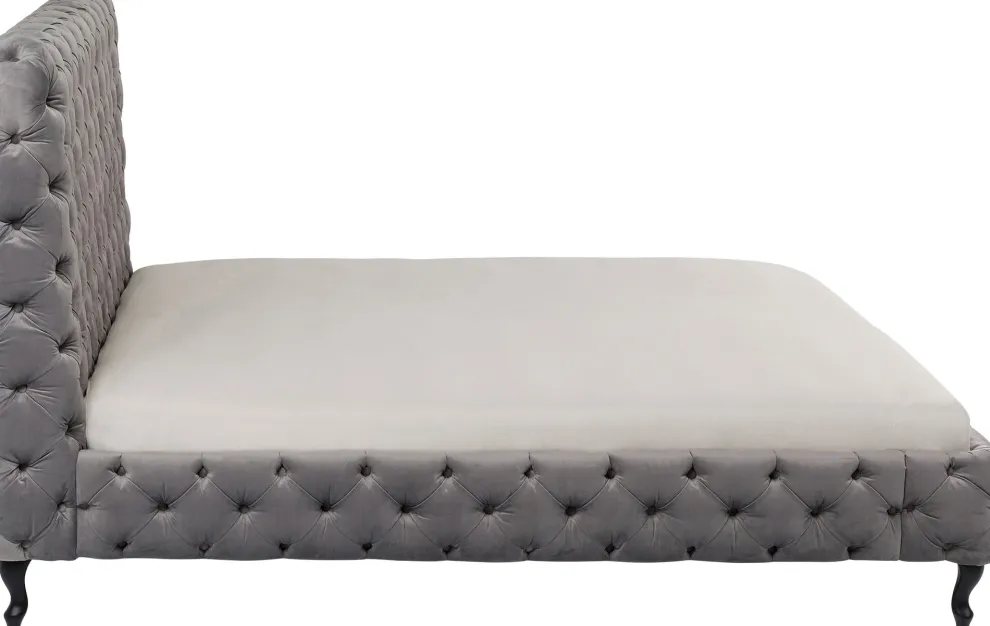 Bed Desire Hoog Zilvergrijs 180x200cm