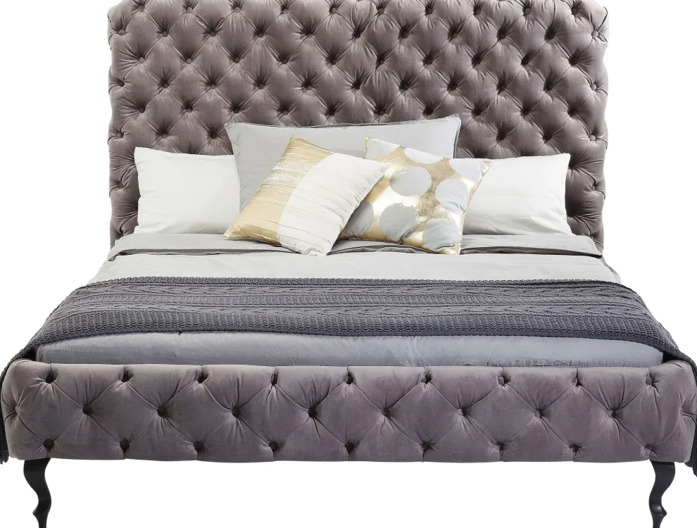 Bed Desire Hoog Zilvergrijs 180x200cm