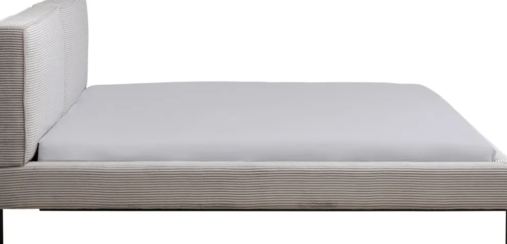 Bed East Side Cord Grey 160x200cm