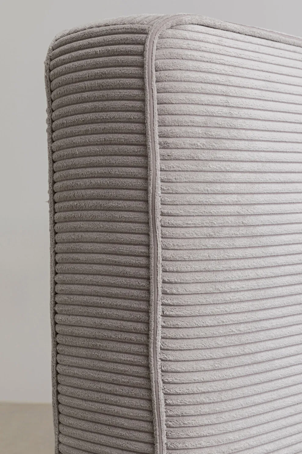 Bed East Side Cord Grey 180x200cm