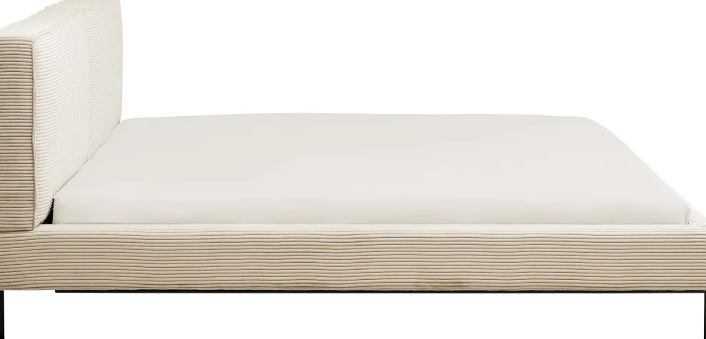 Bed East Side Cord Creme 160x200cm