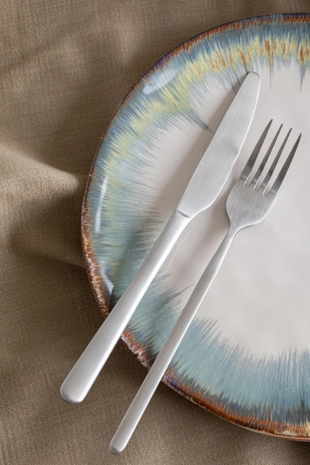 Bestek Gloria Mat Zilver (16 Stuks)