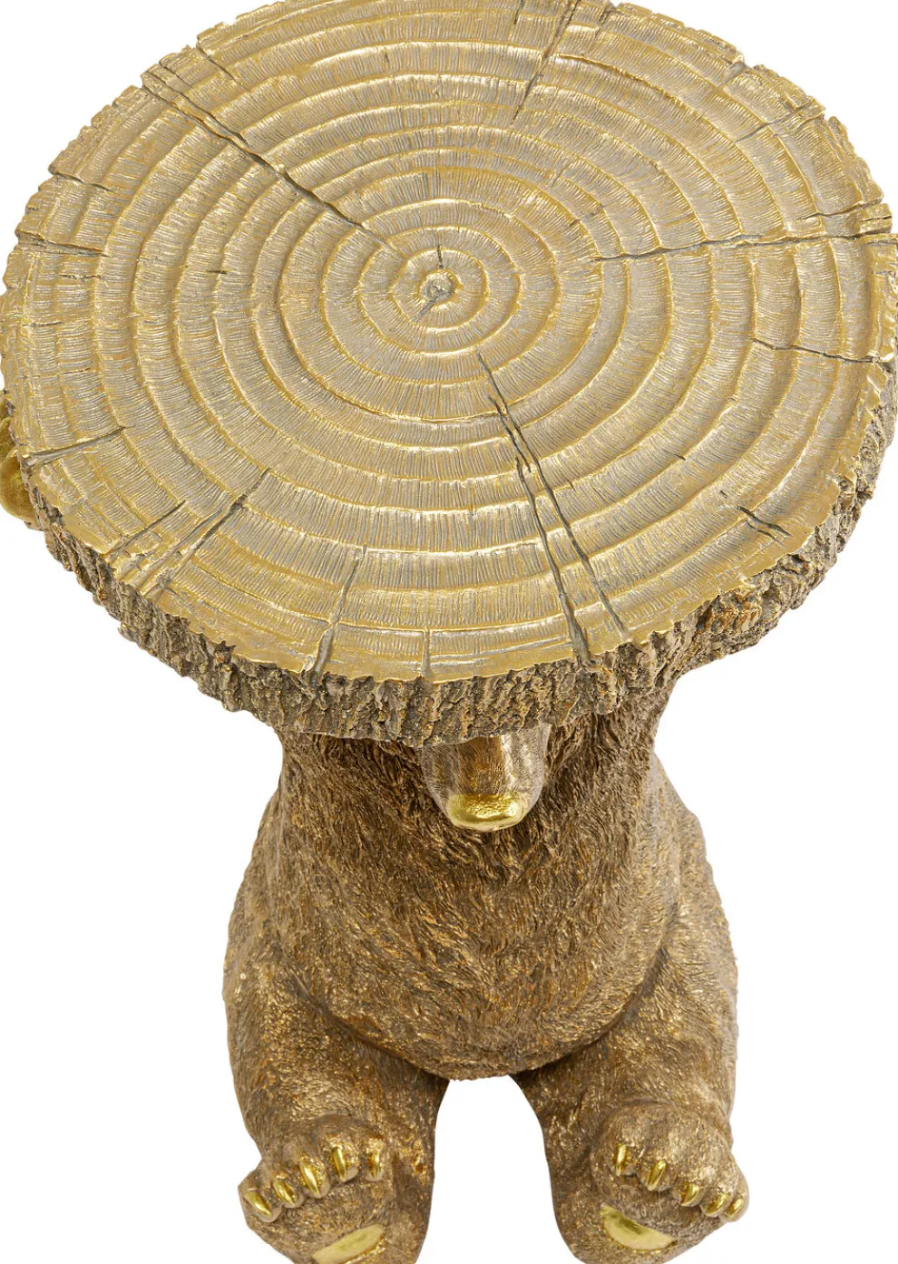 Bijzettafel Animal Beer Goud 35x34cm