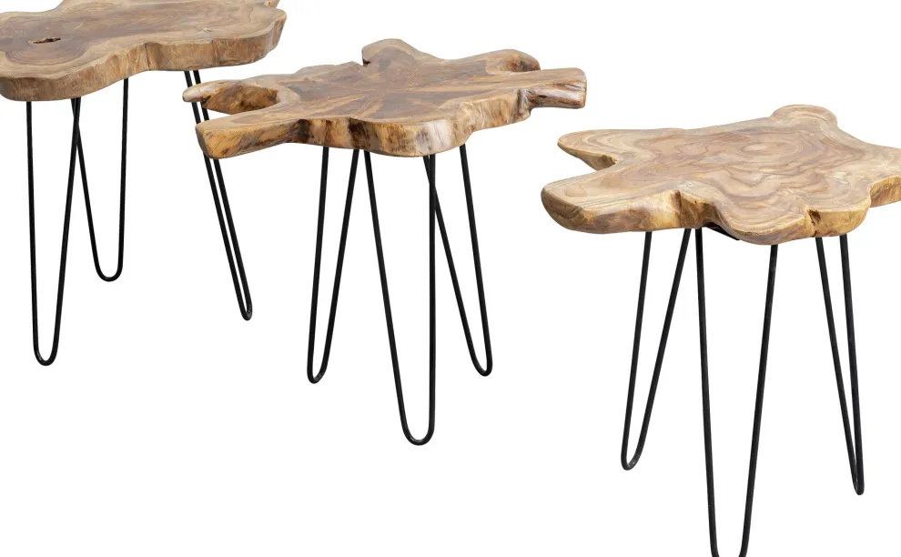 Bijzettafel Aspen Natuur 50x50cm