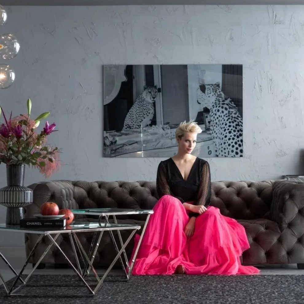 Bijzettafel Cristallo 50x50