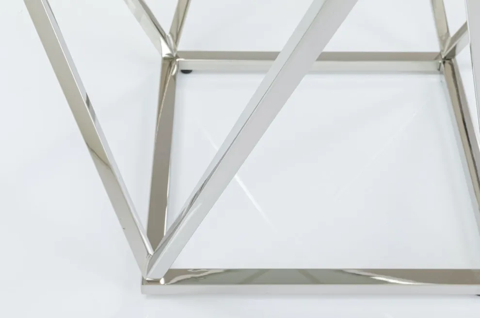 Bijzettafel Cristallo 50x50