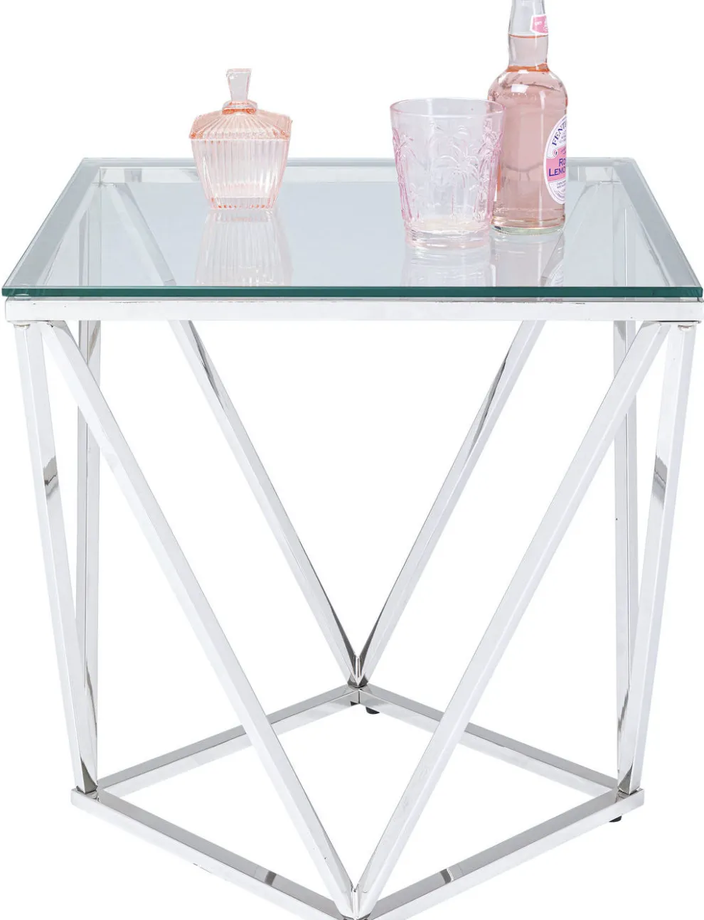 Bijzettafel Cristallo 50x50