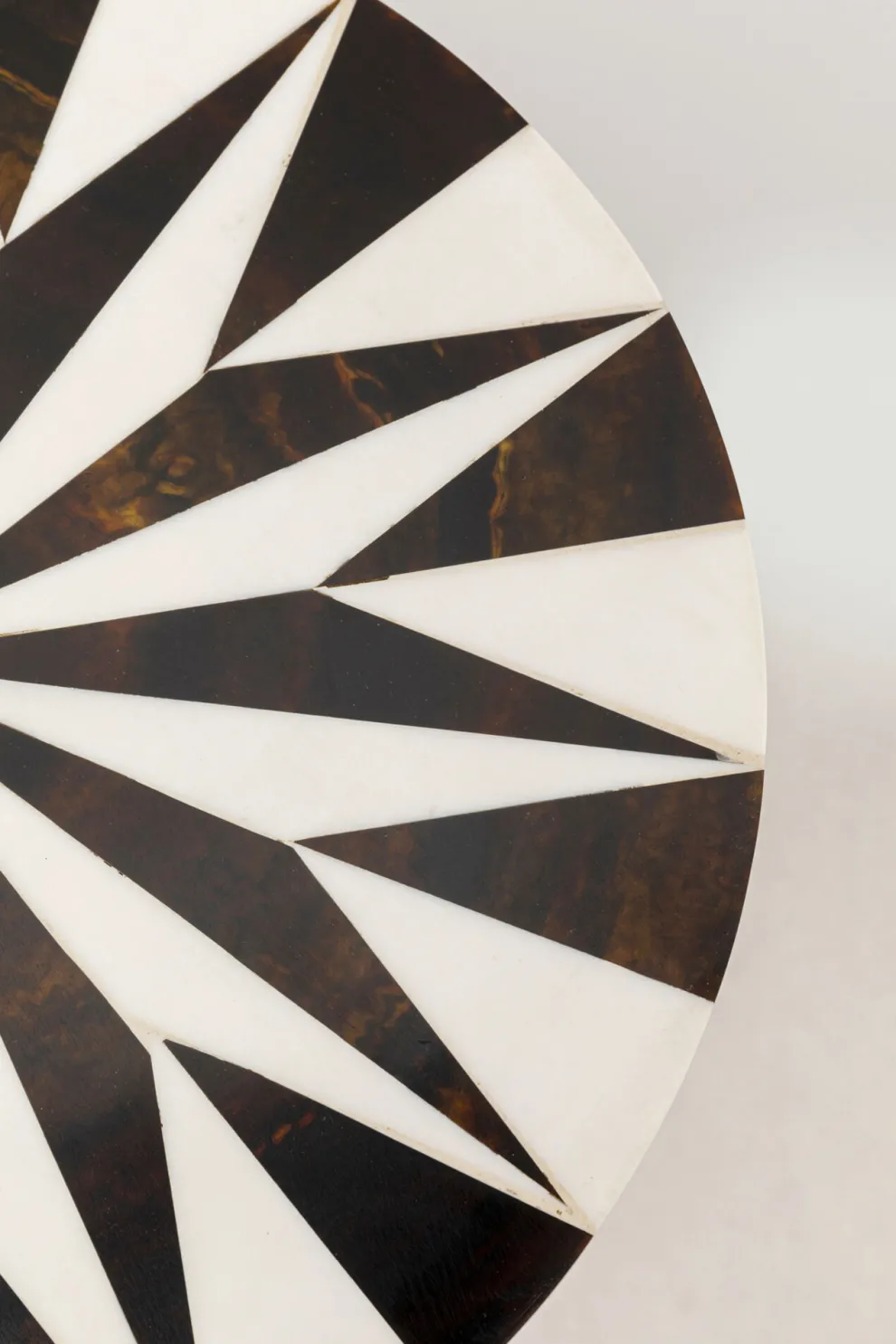 Bijzettafel Domero Star Brown White Ø25cm