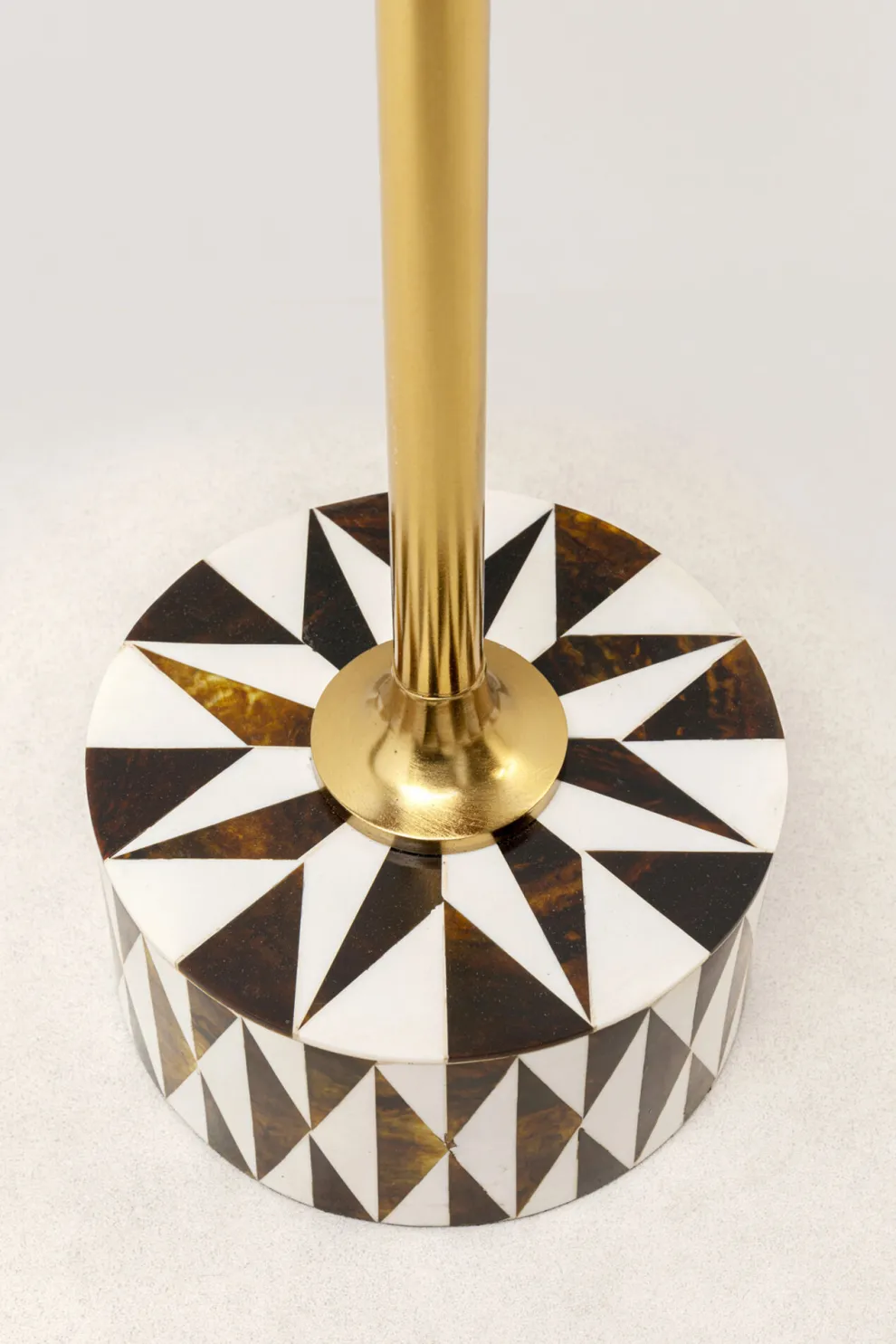 Bijzettafel Domero Star Brown White Ø25cm