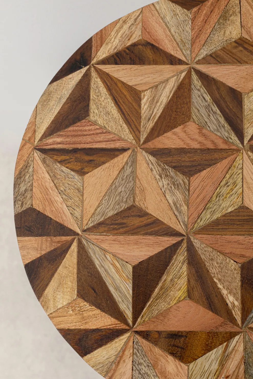 Bijzettafel Domero Geo Brown Ø25cm