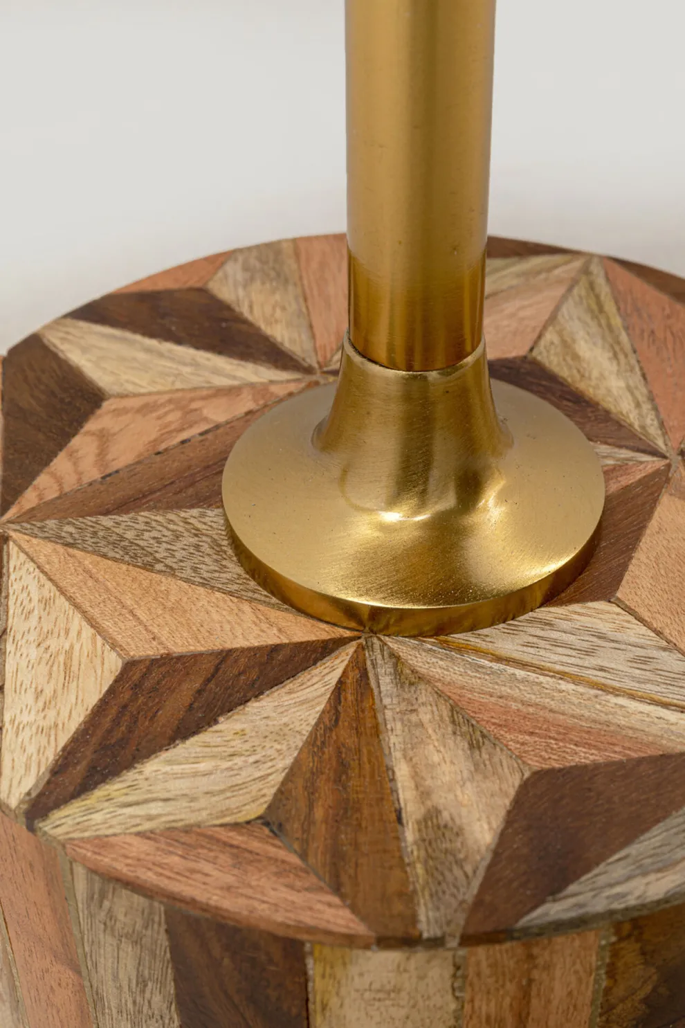 Bijzettafel Domero Geo Brown Ø25cm