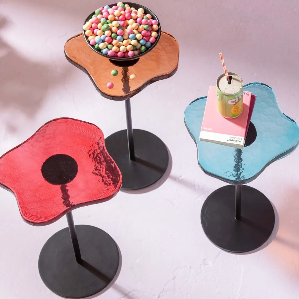 Bijzettafel Lava Orange 30cm