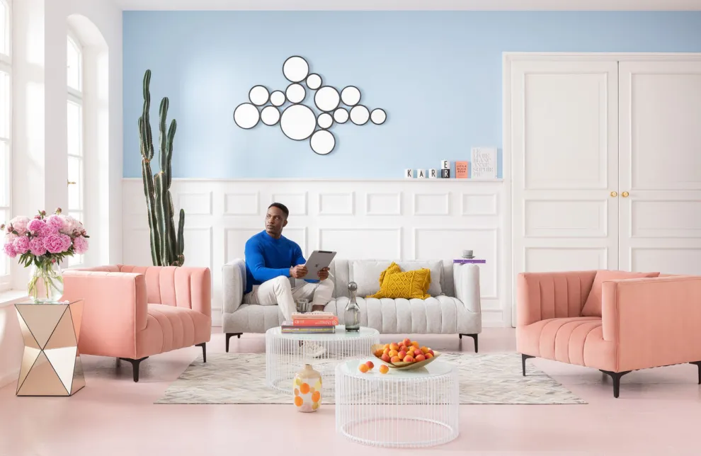 Bijzettafel Luxury Triangle Champagne