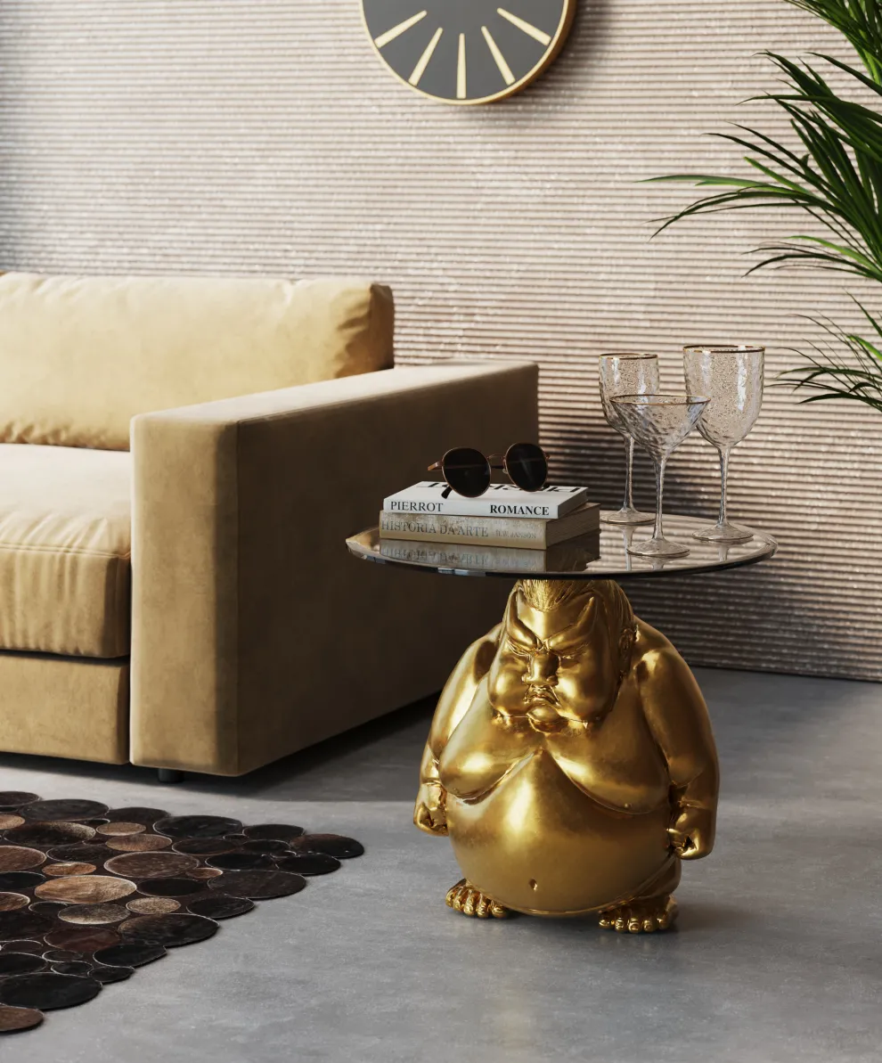 Bijzettafel Monk Gold Ø54cm