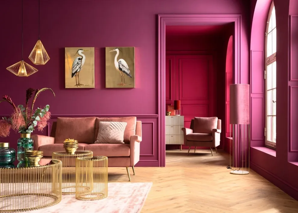 Bijzettafel Wire Messing (2-delig) Ø44cm