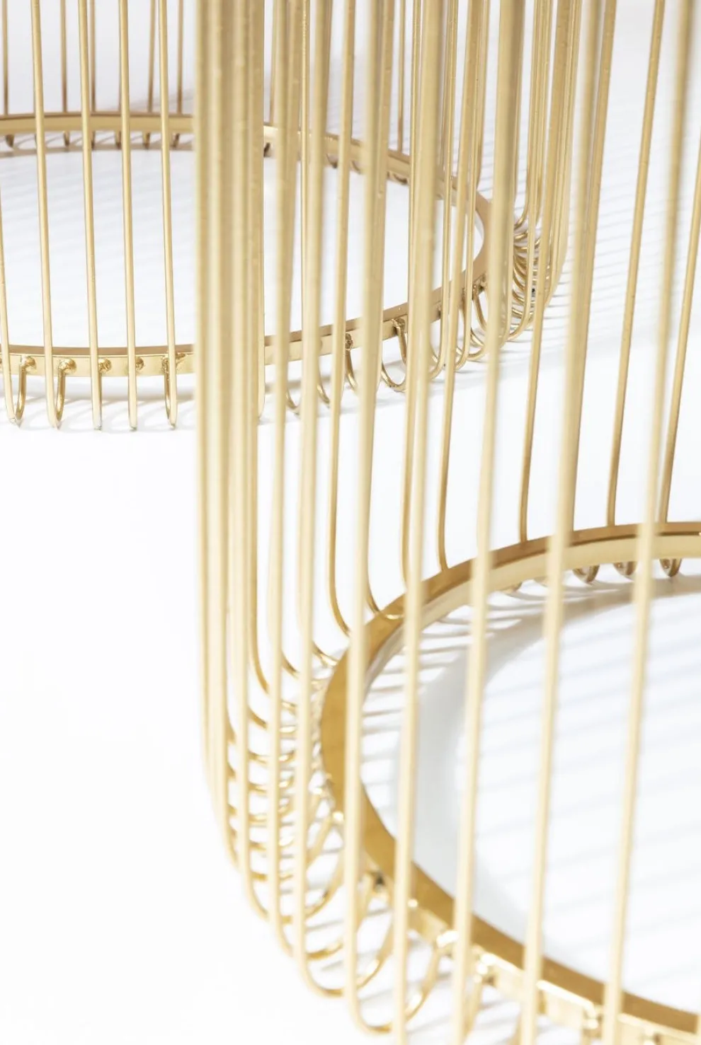 Bijzettafel Wire Messing (2-delig) Ø44cm