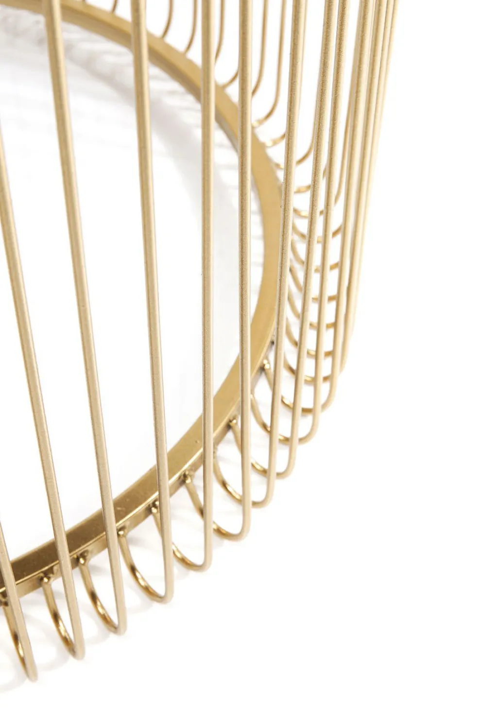 Bijzettafel Wire Messing (2-delig) Ø44cm