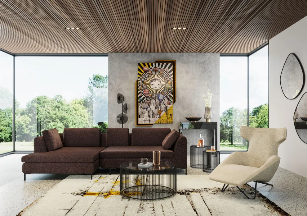 Bijzettafel Wire Zwart (2-delig) Ø44cm