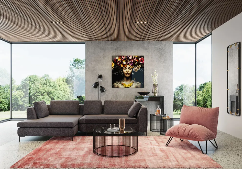 Bijzettafel Wire Zwart (2-delig) Ø44cm